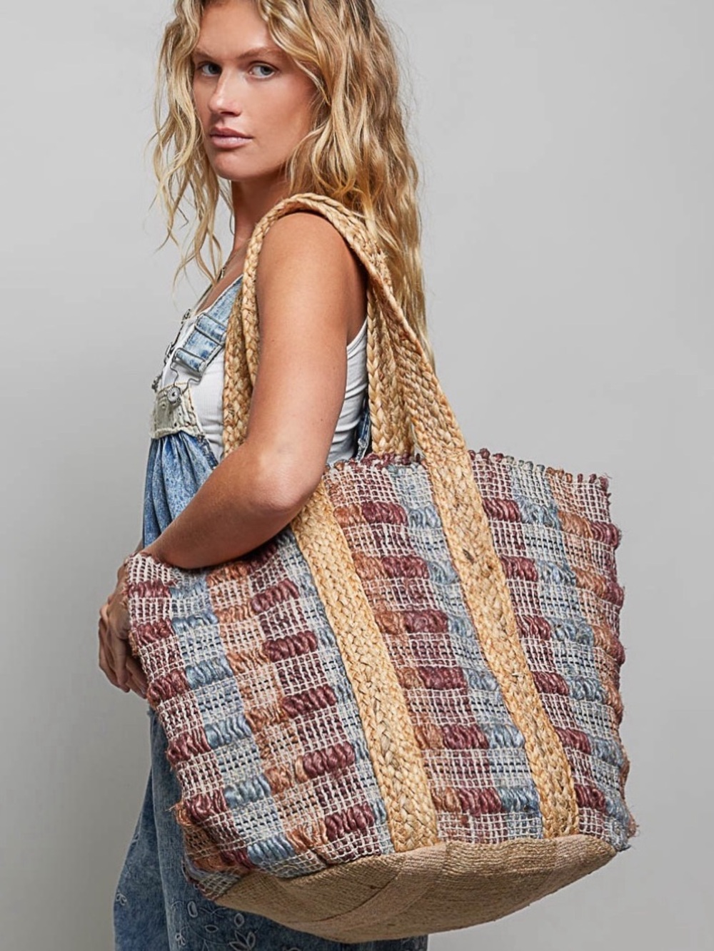 ❤️POL COTTON FLORAL TOTE BAG